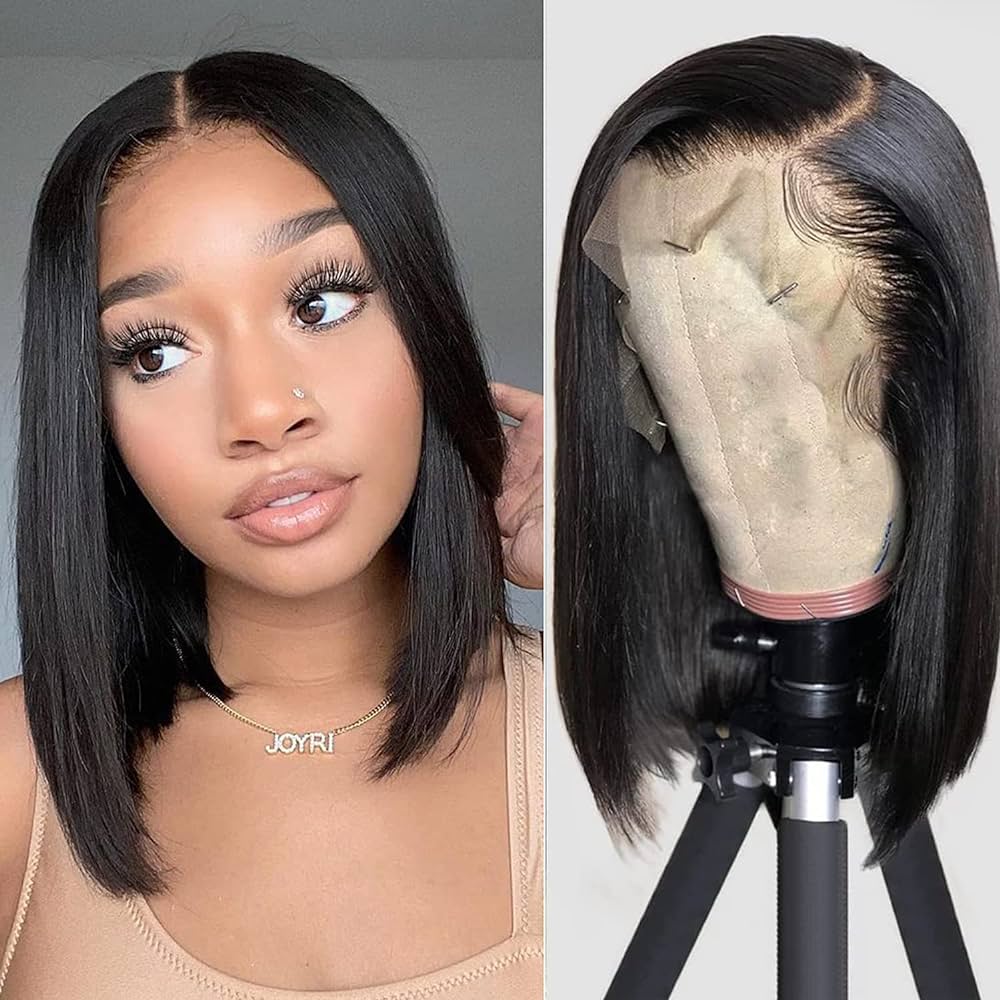 13 x 4 HD Transparent Lace Frontal Wig 12in Straight