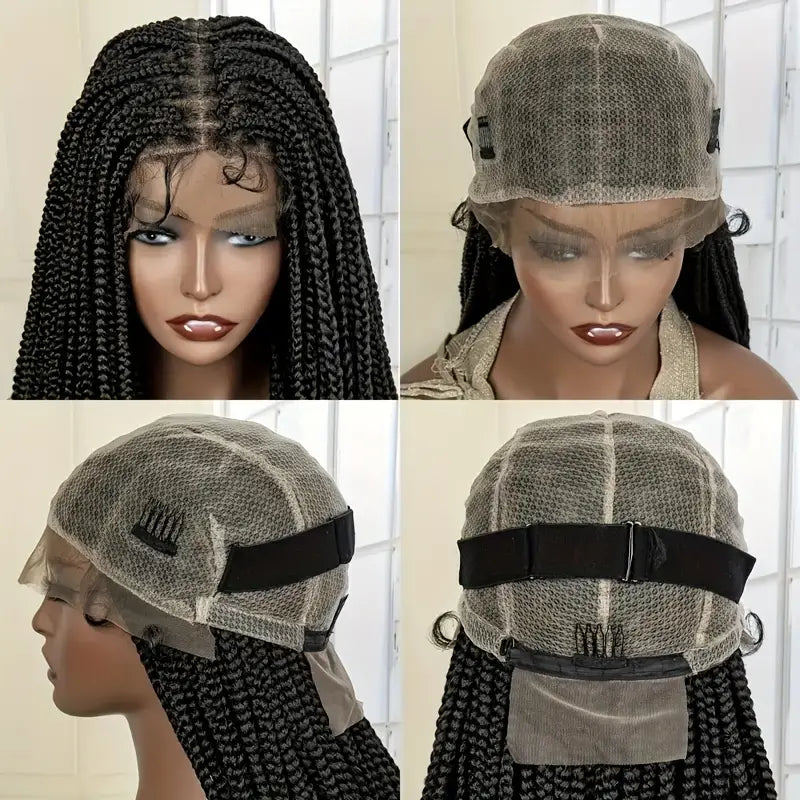 360 Full Transparent Lace Boho Braided Wig - 26in