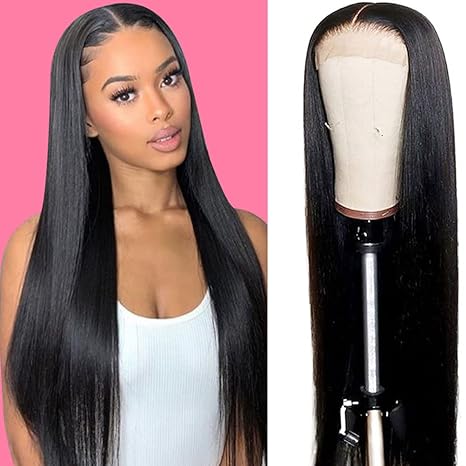 5 x 5 Transparent Lace Closure Wig 20in - Straight